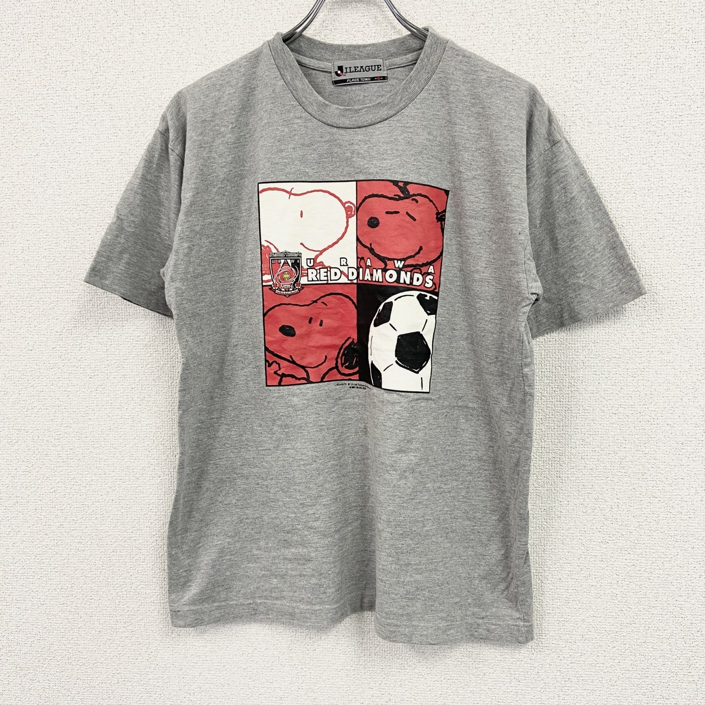 J.LEAGUE　半袖プリントTシャツ　スヌーピー　灰色　グレー　Sサイズ