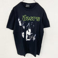 古着 used　The Doors　ドアーズ　半袖プリントバンドTシャツ　ジム モリソン　レトロ　クルーネック　黒　Mサイズ
