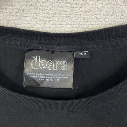 古着 used　The Doors　ドアーズ　半袖プリントバンドTシャツ　ジム モリソン　レトロ　クルーネック　黒　Mサイズ