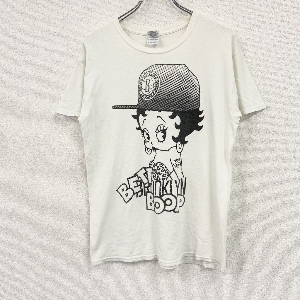 GILDAN　ギルダン　BETTY BOOP　ベティー ブープ　半袖プリントTシャツ　白　ホワイト　Mサイズ
