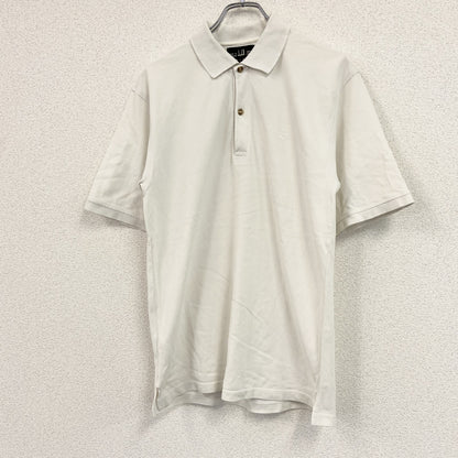 dunhill　ダンヒル　半袖ポロシャツ　白　ホワイト　Lサイズ