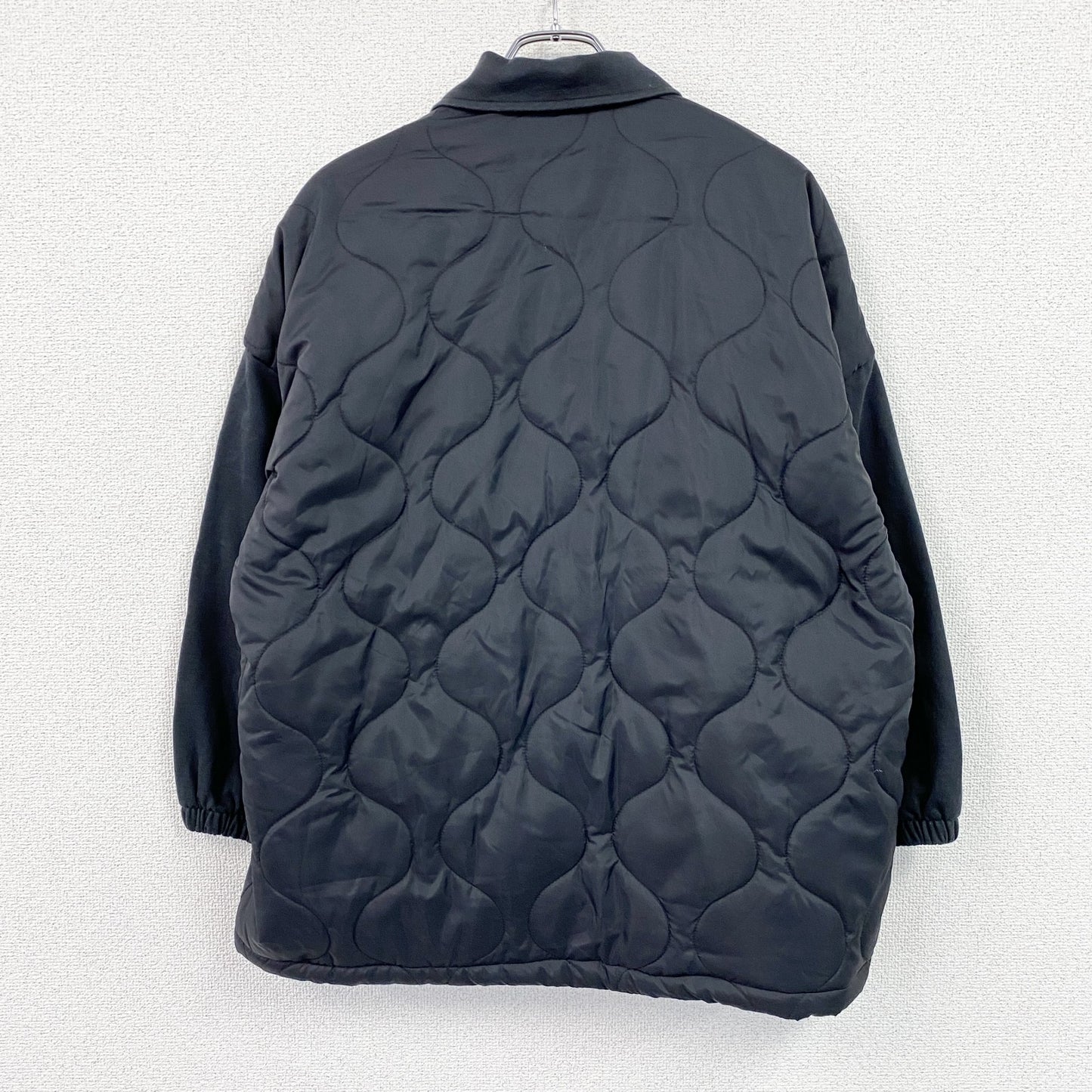 ZARA　ザラ　スウェットシャツジャケット　黒　ブラック　S-Mサイズ