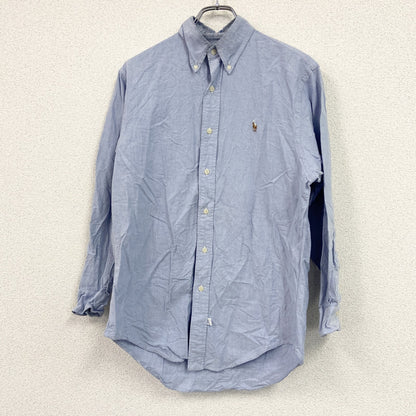 RALPH LAUREN　ラルフローレン　長袖ボタンダウンシャツ　水色　ライトブルー　15-32サイズ
