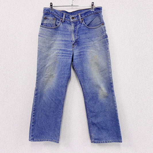 90s　Levi’s　リーバイス　505　デニムパンツ　ヒゲ　縦落ち　ヴィンテージ　インディゴ　W34サイズ