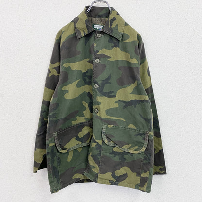 80s　SAFTBAK　サフトバック　ハンティングシャツジャケット　ヴィンテージ　カモフラージュ　迷彩柄　