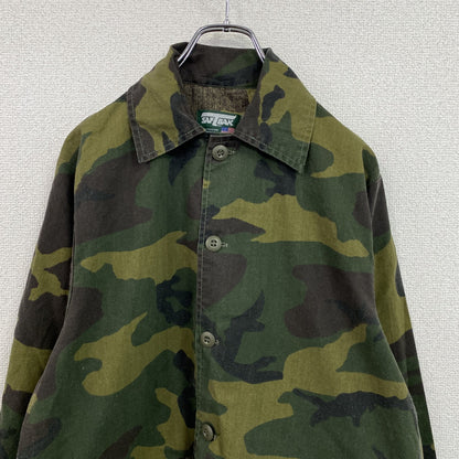 80s　SAFTBAK　サフトバック　ハンティングシャツジャケット　ヴィンテージ　カモフラージュ　迷彩柄　