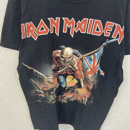 古着 used　IRON MAIDEN　アイアンメイデン　半袖バンドTシャツ　黒　ブラック　メタルバンド　ロック系　Lサイズ　
