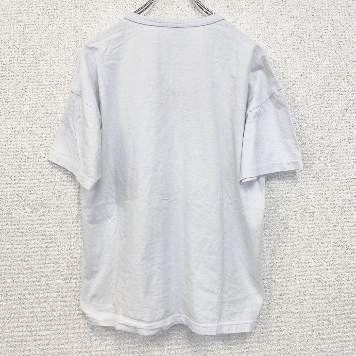半袖プリントイラストTシャツ　ブラジル　亀　ヤシの木　太鼓　白　ホワイト　Mサイズ