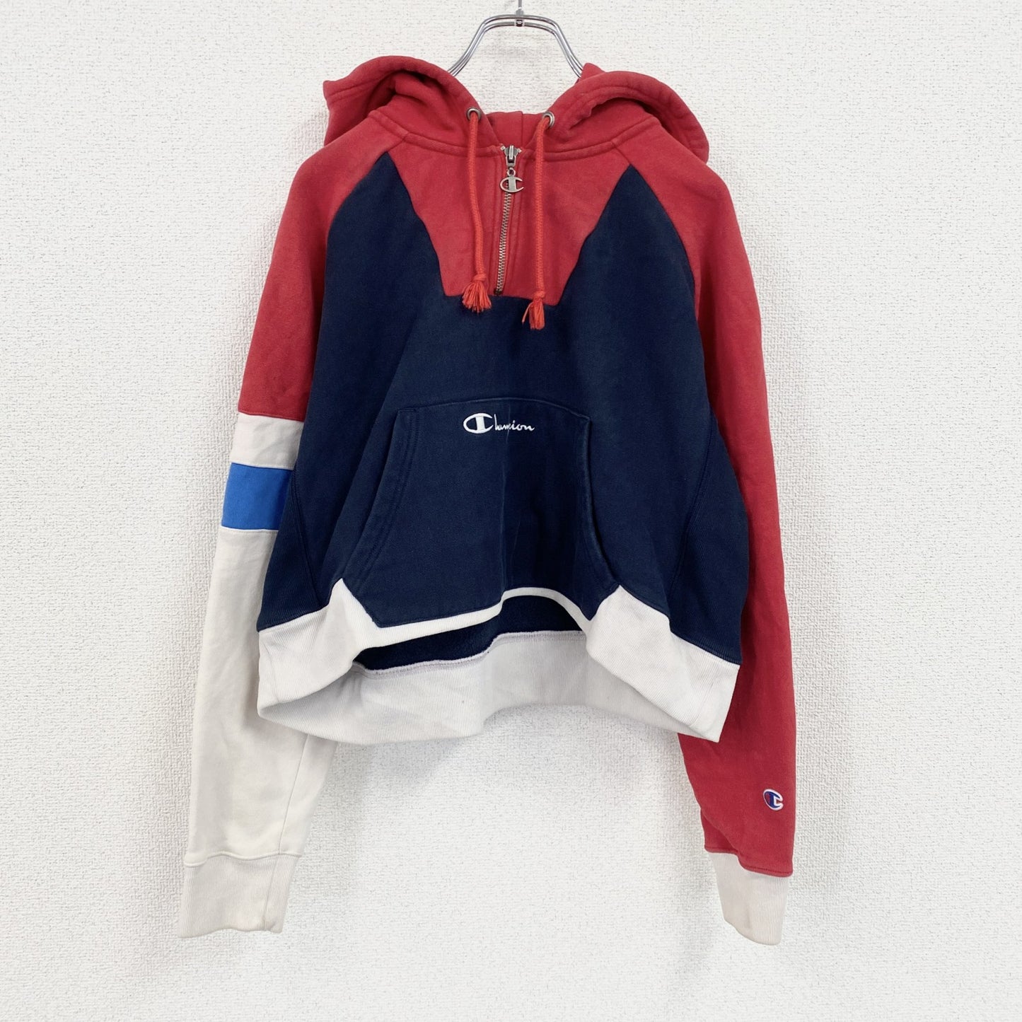 Champion　チャンピオン　スウェットパーカー/フーディー　紺　ネイビー　赤　レッド