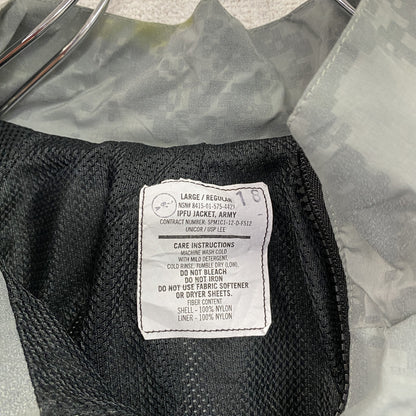 米軍　U.S.ARMY　トレーニングジャケット　ナイロンジャケット　ヴィンテージ　デジカモ　灰色　グレー　Lサイズ