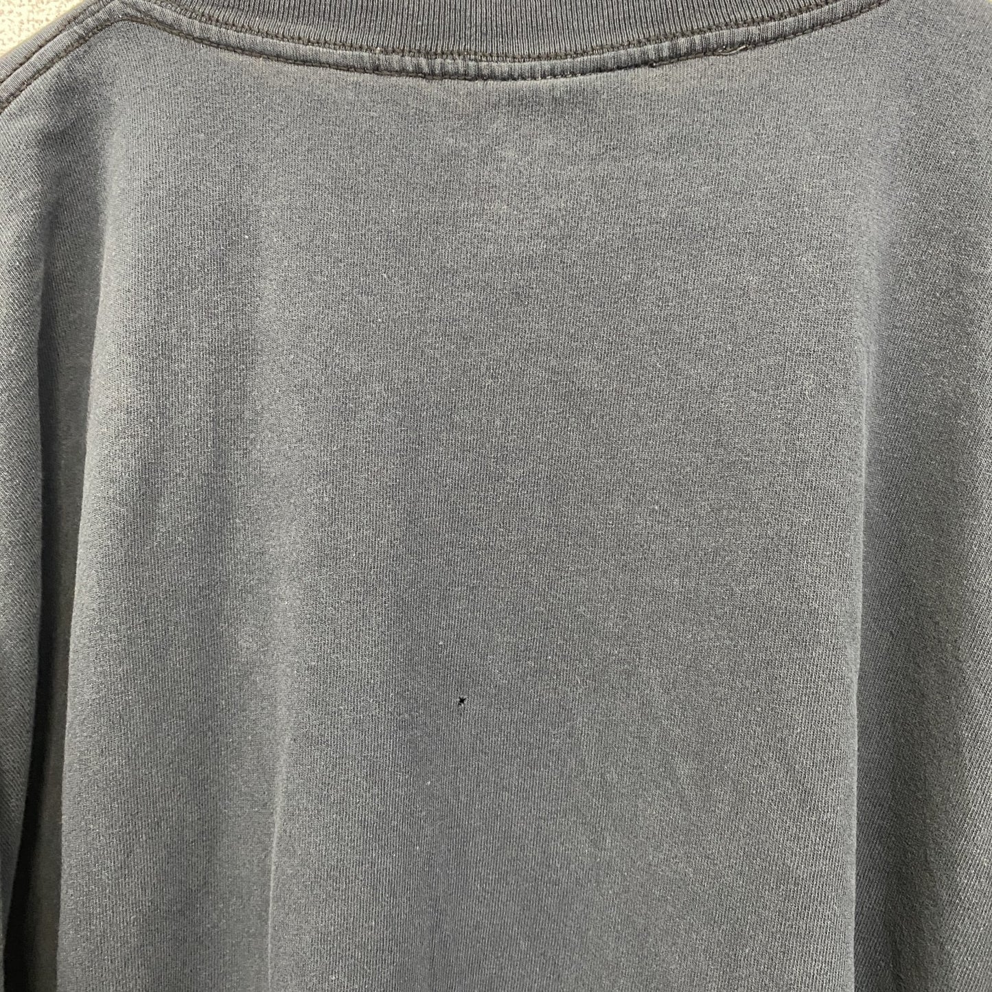 古着 used　anvil アンビル　半袖プリントTシャツ　ビッグT　亀　カジュアル　クルーネック　黒色　レトロ　XLサイズ