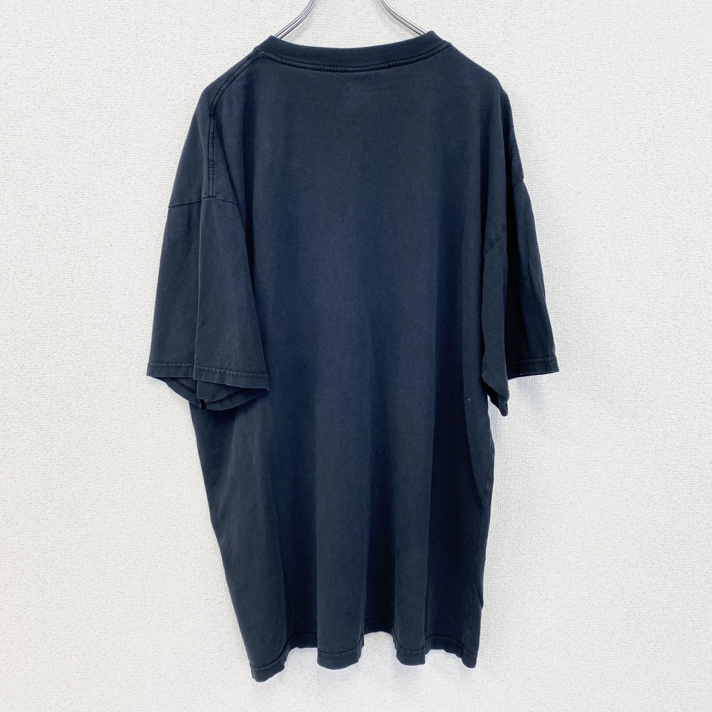古着 used　anvil アンビル　半袖プリントTシャツ　ビッグT　亀　カジュアル　クルーネック　黒色　レトロ　XLサイズ