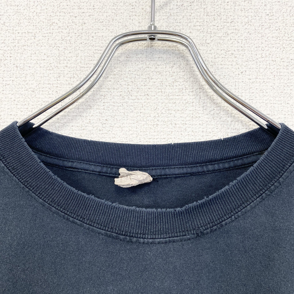 古着 used　anvil アンビル　半袖プリントTシャツ　ビッグT　亀　カジュアル　クルーネック　黒色　レトロ　XLサイズ