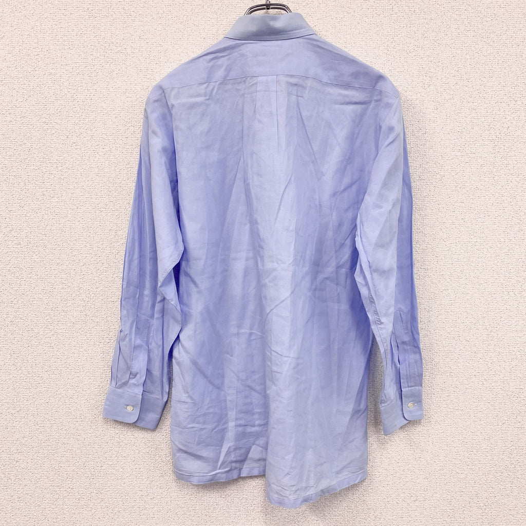 ～90s　Christian Dior MONSIEUR　クリスチャンディオール　長袖ドレスシャツ　ヴィンテージ　ブルー
