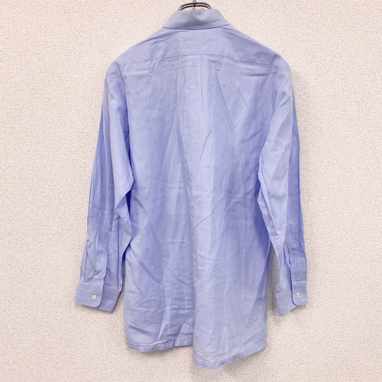 ～90s　Christian Dior MONSIEUR　クリスチャンディオール　長袖ドレスシャツ　ヴィンテージ　ブルー