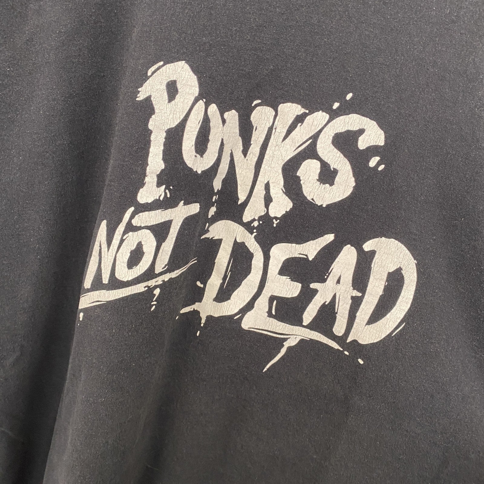 古着 used　FRUIT OF THE LOOM　半袖プリントTシャツ　カジュアル　クルーネック　黒色　レトロ　Mサイズ