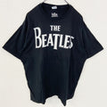 古着 used　THE BEATLES　ビートルズ　半袖バンドＴシャツ　ロゴプリント　黒　ブラック　 クルーネック　ロックT