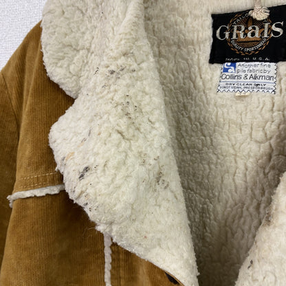 Grais　グレイス　ランチジャケット/ボアジャケット　茶色　ブラウン　キャメル　44サイズ