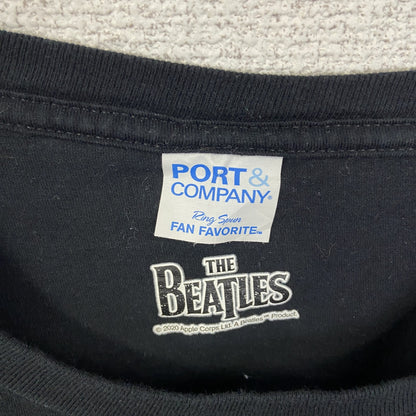 古着 used　THE BEATLES　ビートルズ　半袖バンドＴシャツ　ロゴプリント　黒　ブラック　 クルーネック　ロックT