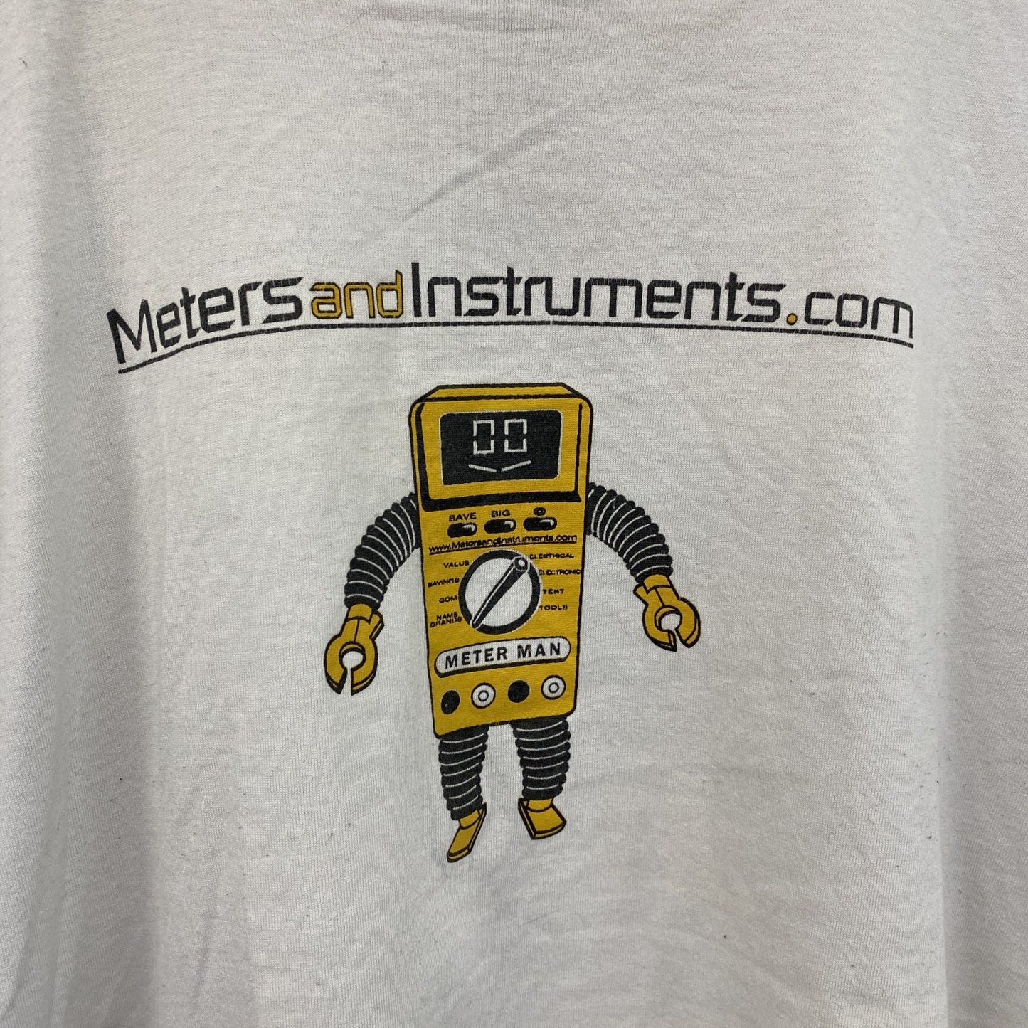 00s　FRUIT OF THE LOOM　フルーツオブザルーム　METAR MAN　半袖プリントTシャツ　ロボT　ヴィンテージ　ホワイト　XLサイズ