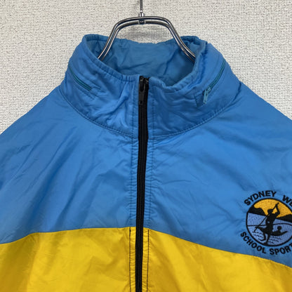 ～00s　CKSPORTS　フルジップナイロンジャケット　ヴィンテージ　ライトブルー　イエロー　ブラック　Sサイズ
