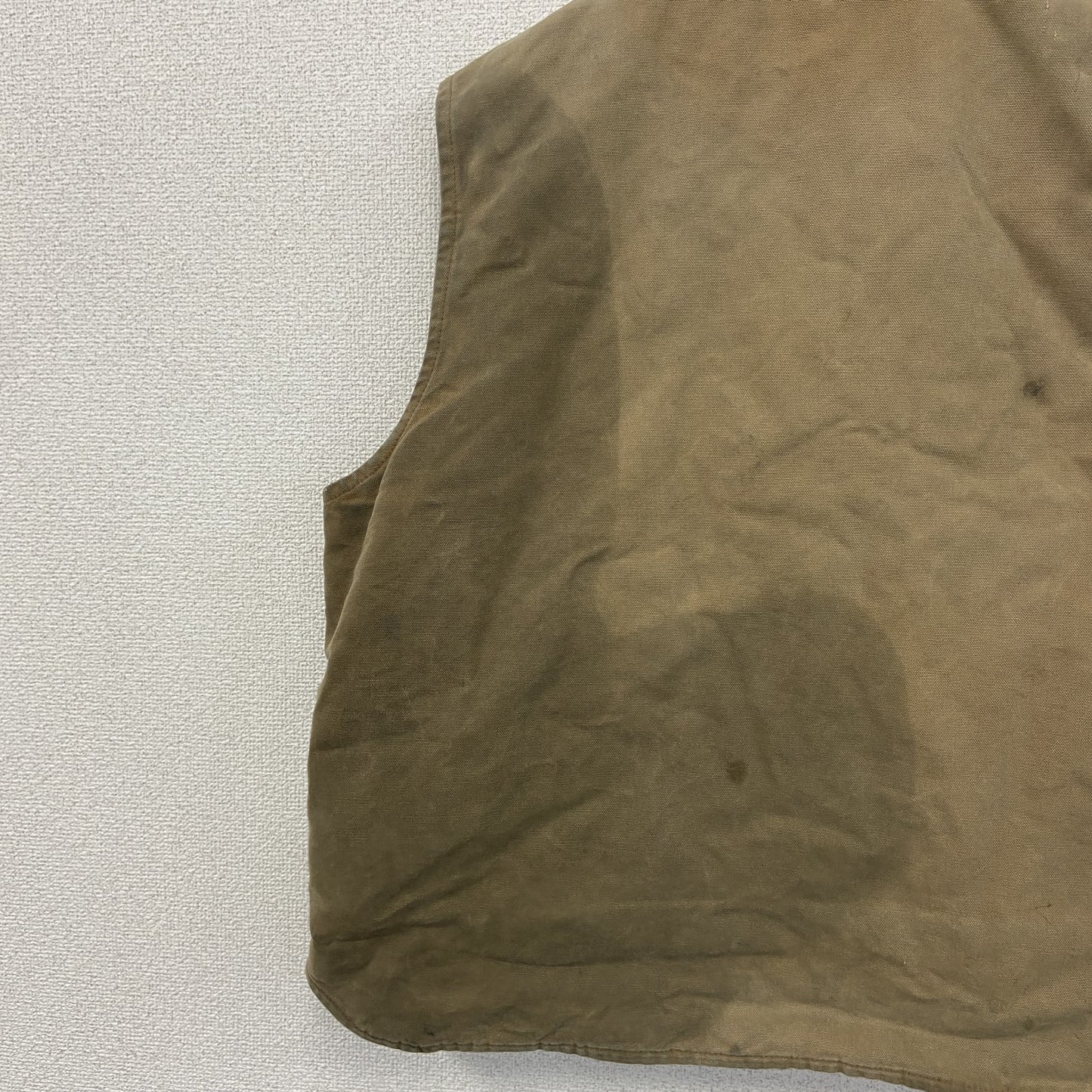 Carhartt　カーハート　フルジップダックベスト　キルティングライナー　中綿入り　ベージュ　XLサイズ