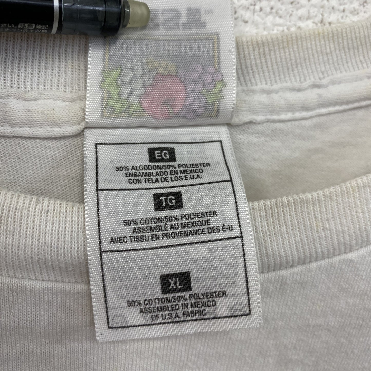 00s　FRUIT OF THE LOOM　フルーツオブザルーム　METAR MAN　半袖プリントTシャツ　ロボT　ヴィンテージ　ホワイト　XLサイズ