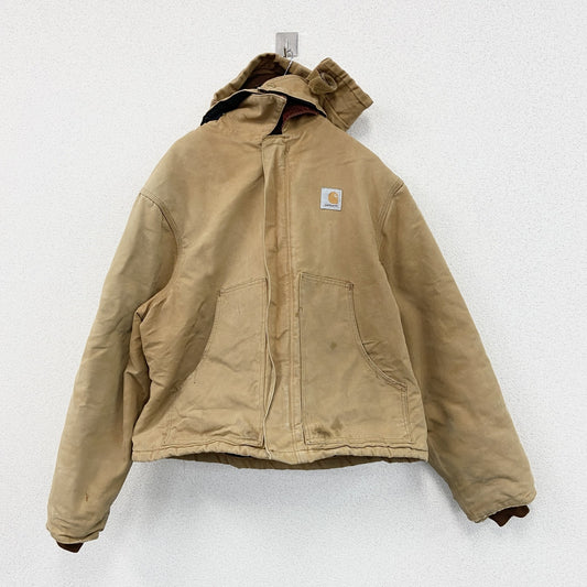 ～90s　Carhartt　カーハート　トラディショナルジャケット　ダックジャケット　ヴィンテージ　星タグ　ベージュ