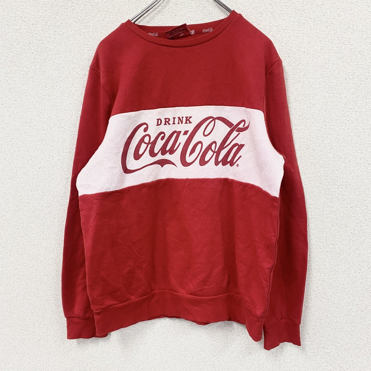 CocaCola　コカ・コーラ　スウェット/トレーナー　赤　レッド　8/10サイズ