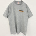 古着 used　FRUIT OF THE LOOM フルーツオブザルーム　半袖ワンポイントTシャツ　バックプリント　グレー　M