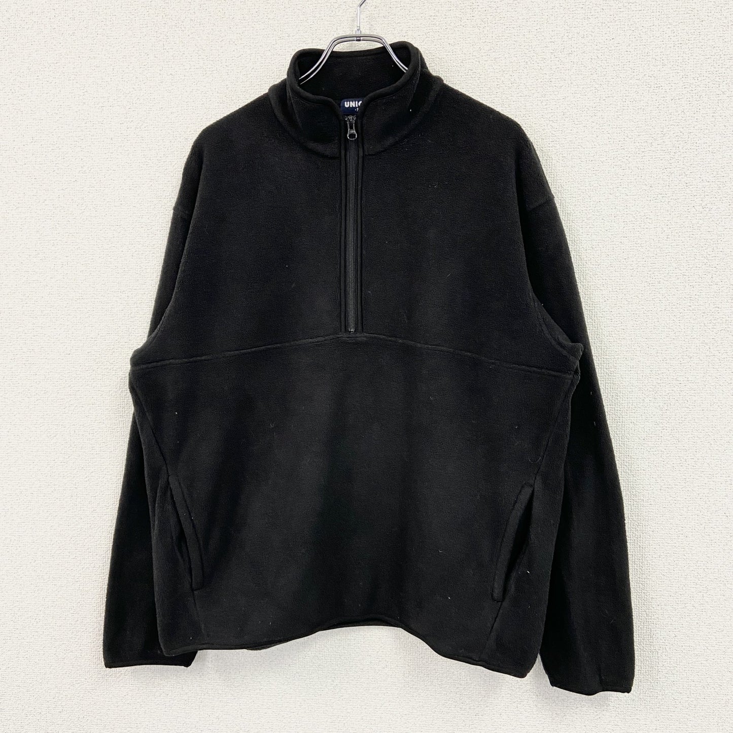OLD UNIQLO　オールドユニクロ　フリースプルオーバージャケット　黒　ブラック　XLサイズ