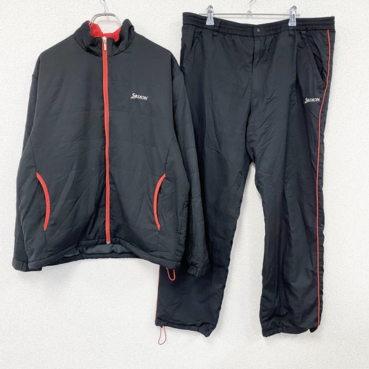 SRIXON　スリクソン　ジャージセットアップ　トラックジャケット　トラックパンツ　黒　ブラック　Lサイズ　