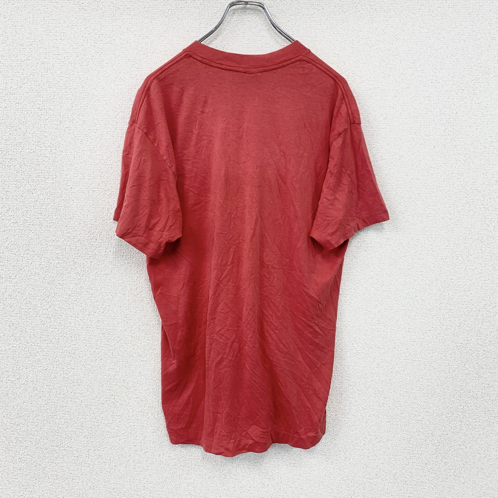 90s　TRENCH　NFL　バッファロービルズ　半袖プリントTシャツ　シングルステッチ　アーチプリント　赤　レッド　XLサイズ