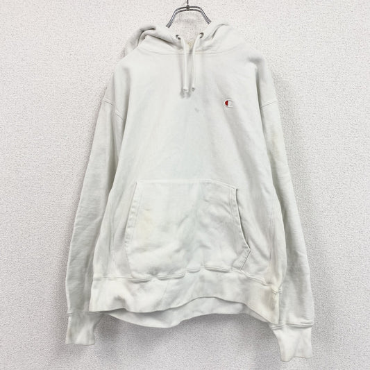 Champion　チャンピオン　リバースウィーブ　スウェットパーカー/フーディー　白　ホワイト　Lサイズ