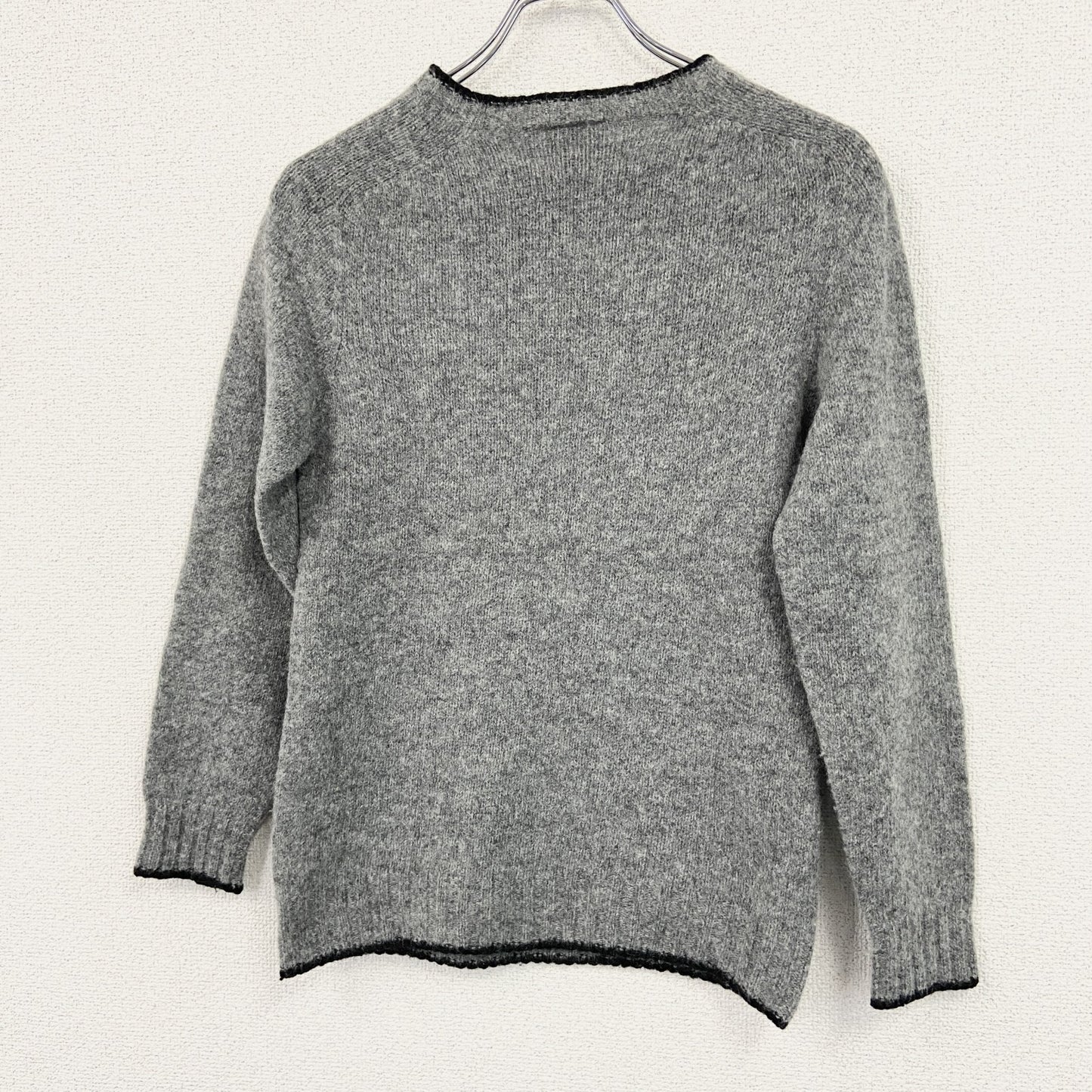 BARACUTA　ウールニットセーター　灰色　グレー　Mサイズ