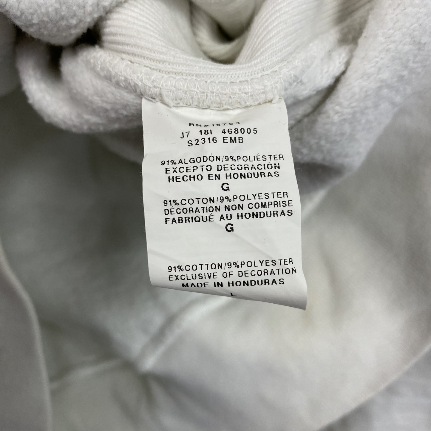 Champion　チャンピオン　リバースウィーブ　スウェットパーカー/フーディー　白　ホワイト　Lサイズ