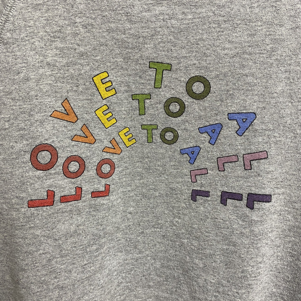 古着 used　Madewell × Human Rights　長袖プリントスウェット　トレーナー　グレー　Sサイズ