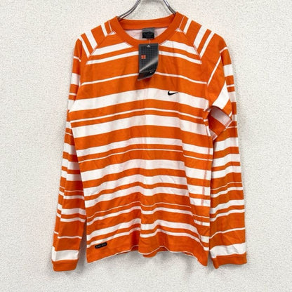 NIKE　ナイキ　長袖Tシャツ/ロンT　ボーダー柄　オレンジ　Mサイズ