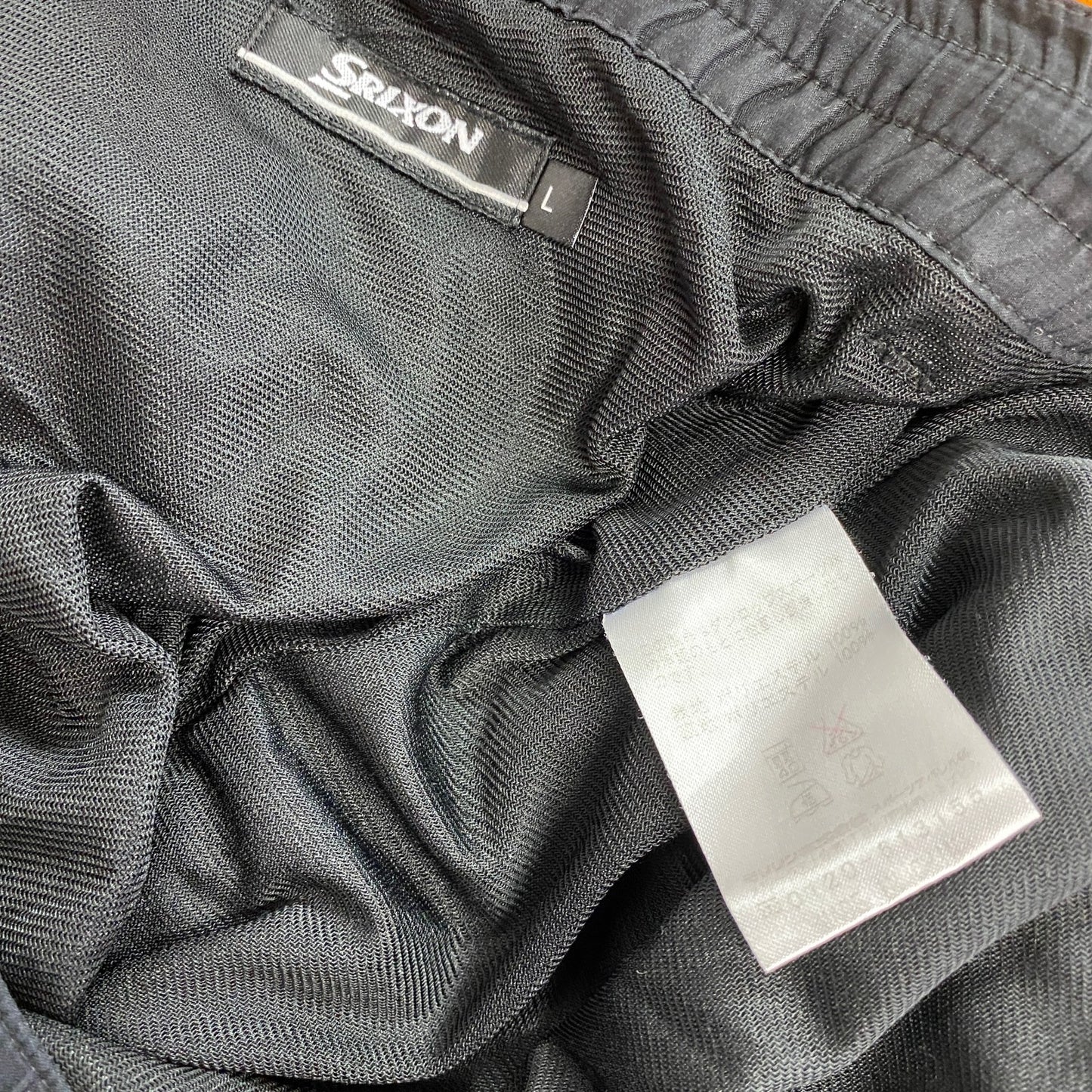 SRIXON　スリクソン　ジャージセットアップ　トラックジャケット　トラックパンツ　中綿入り　刺繍ロゴ　黒　ブラック　Lサイズ