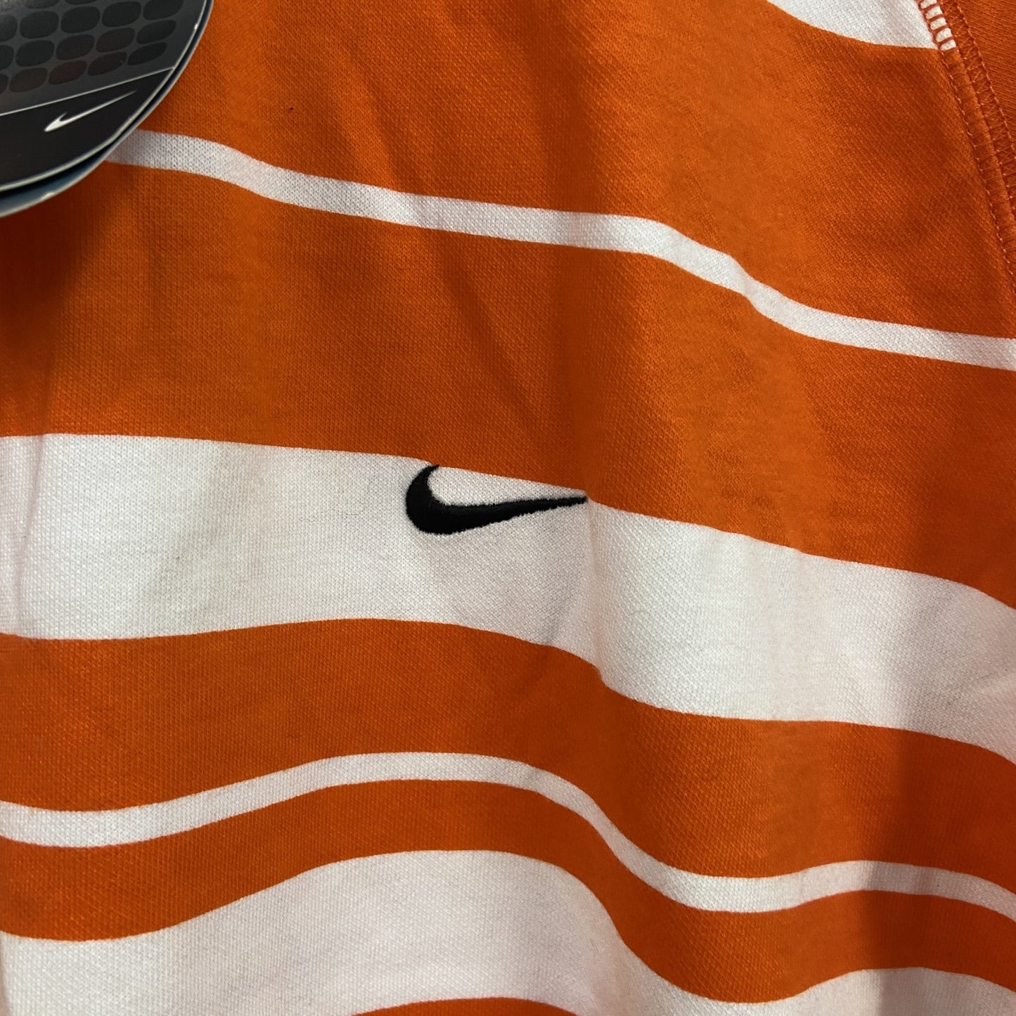 NIKE　ナイキ　長袖Tシャツ/ロンT　ボーダー柄　オレンジ　Mサイズ