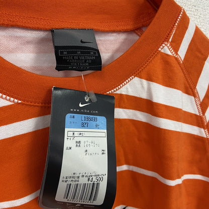 NIKE　ナイキ　長袖Tシャツ/ロンT　ボーダー柄　オレンジ　Mサイズ