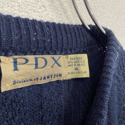 PDX　アクリルニットセーター　紺　ネイビー