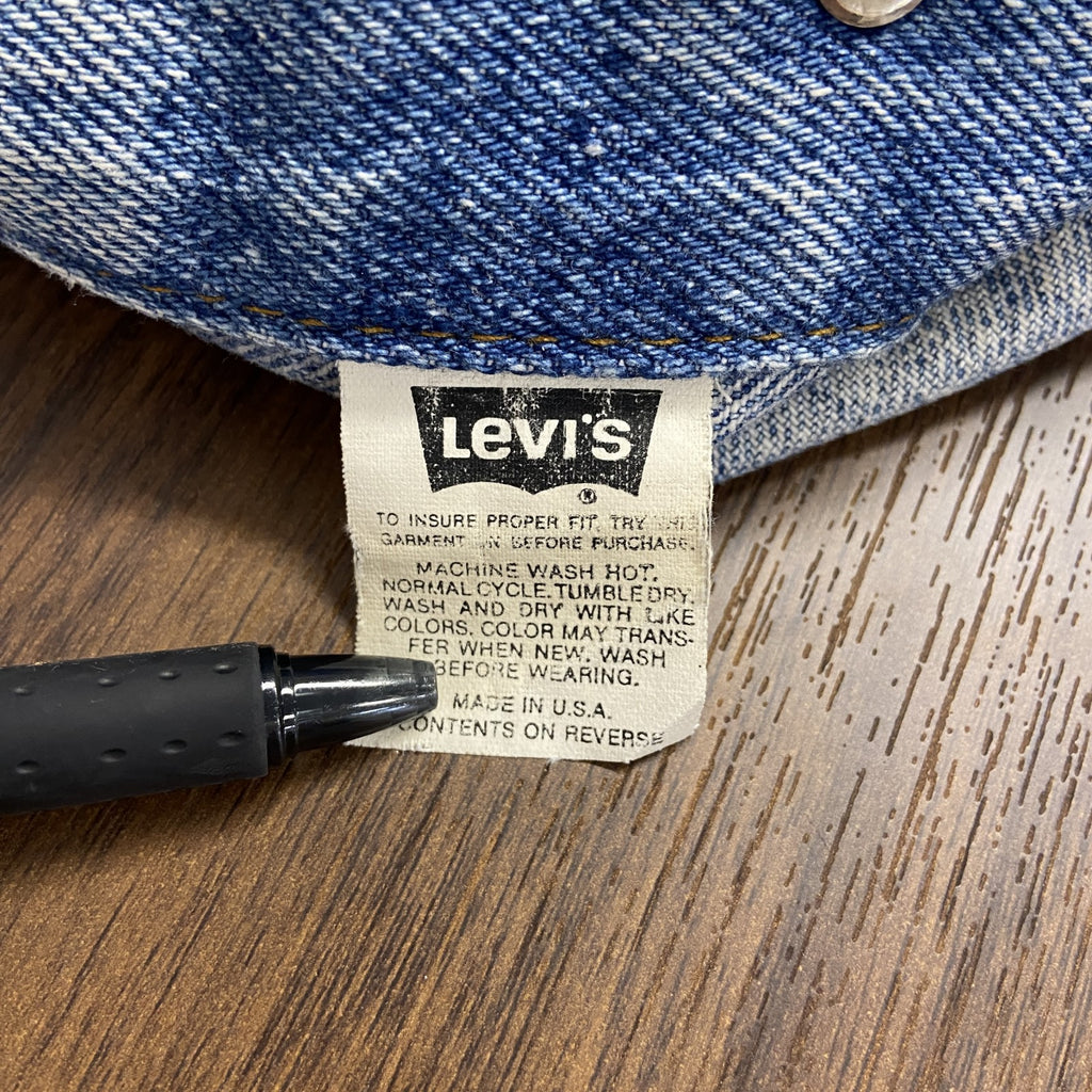 ～90s　Levi's　リーバイス　70507　デニムジャケット/Gジャン　ヴィンテージ　インディゴ　Lサイズ