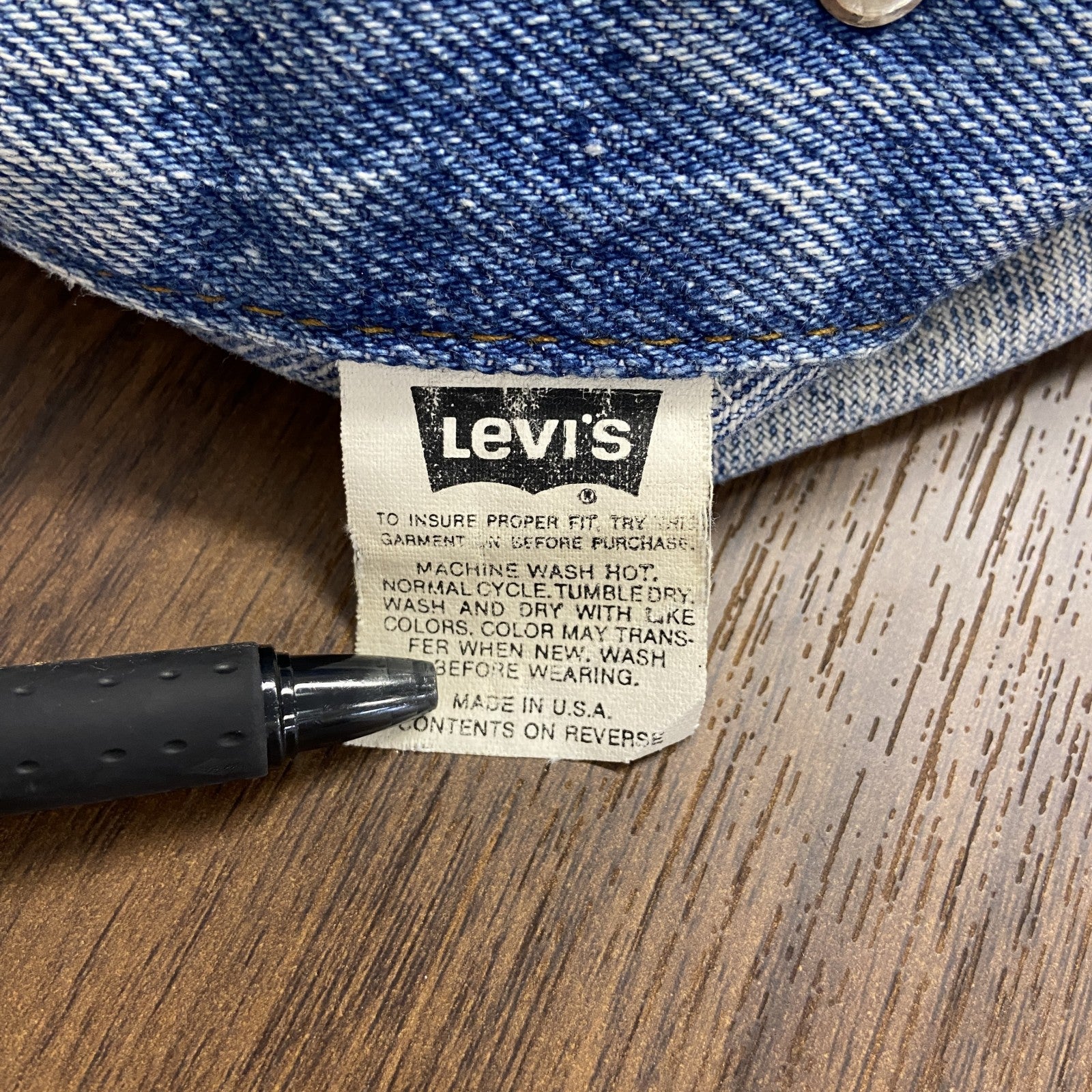 ～90s　Levi's　リーバイス　70507　デニムジャケット/Gジャン　ヴィンテージ　インディゴ　Lサイズ