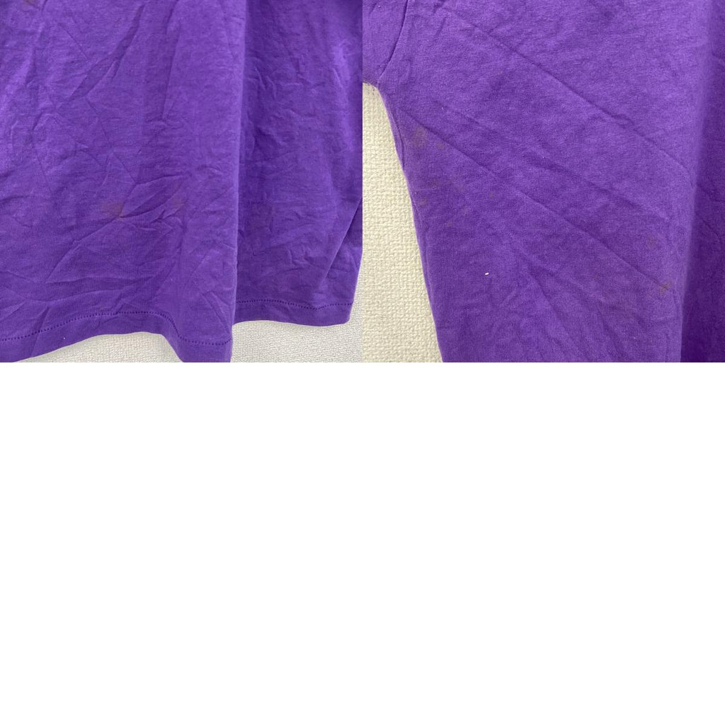 90s　BEST　FRUIT OF THE LOOM　半袖プリントTシャツ　シングルステッチ　ヴィンテージ　紫　パープル　XLサイズ