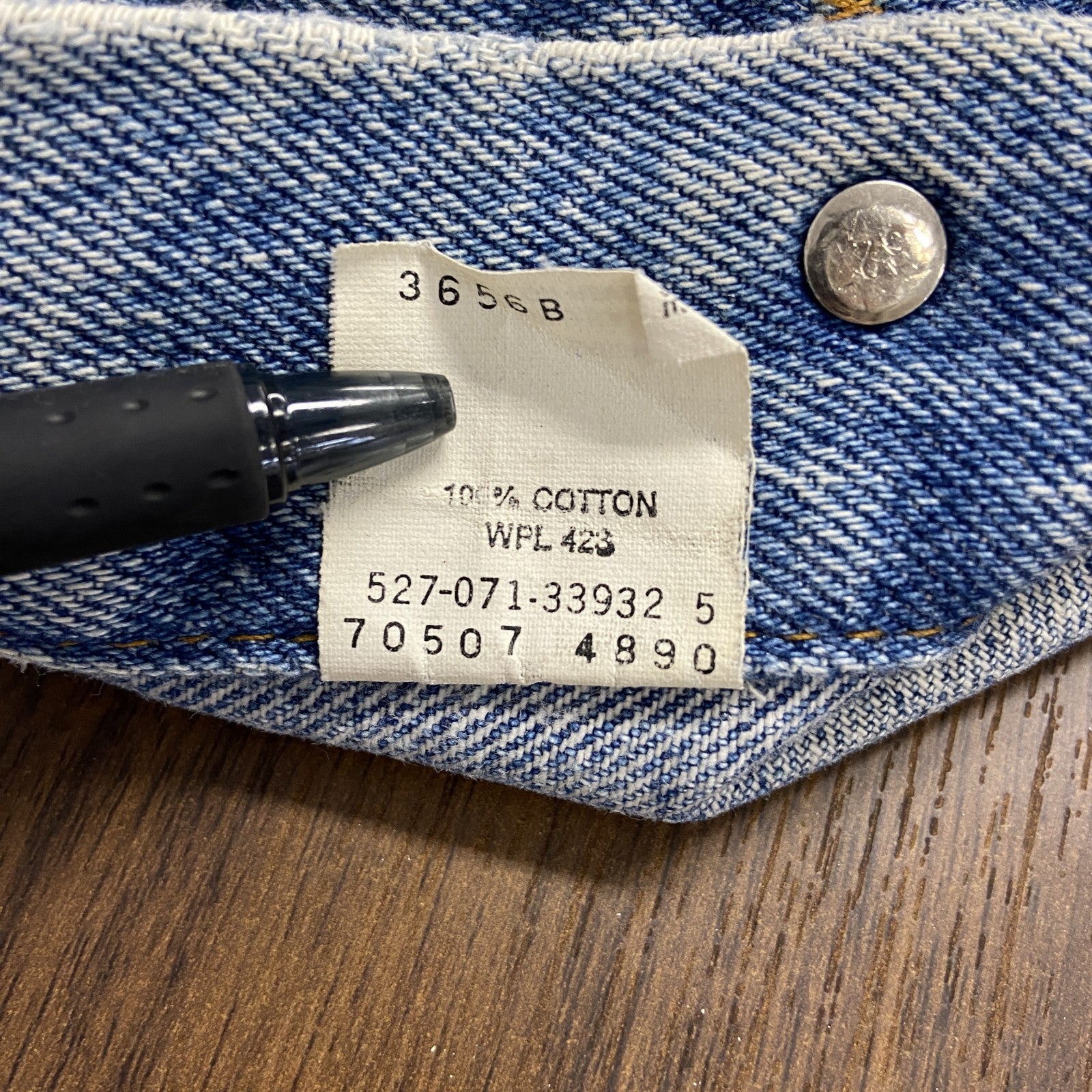 ～90s　Levi's　リーバイス　70507　デニムジャケット/Gジャン　ヴィンテージ　インディゴ　Lサイズ