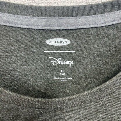 古着 used　OLD NAVY　オールドネイビー　半袖プリントTシャツ　ディズニー　ミッキーマウス　グレー　XLサイズ