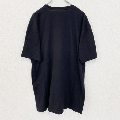 古着 used　DESAIN BY HUMANS　半袖プリントTシャツ　ロボット　カジュアル　クルーネック　黒　レトロ　XLサイズ