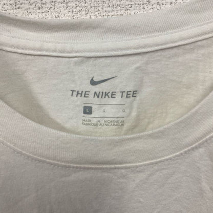 古着 used　NIKE　ナイキ　半袖プリントTシャツ　オハイオステート・バックアイズ　スウッシュロゴ　ホワイト　白　Lサイズ
