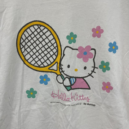 ～90s　DUNLOP　ダンロップ　HELLO KITTY　ハローキティ　半袖Tシャツ　シングルステッチ　ヴィンテージ　ホワイト　Lサイズ